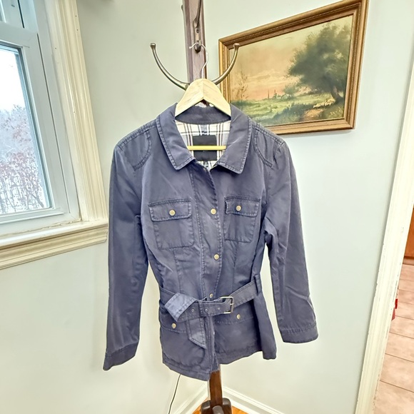 Talbots Jackets & Blazers - Talbots Navy Canvas Jacket 1X